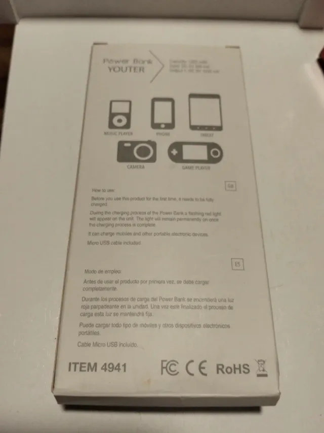 Batería portátil Power Bank