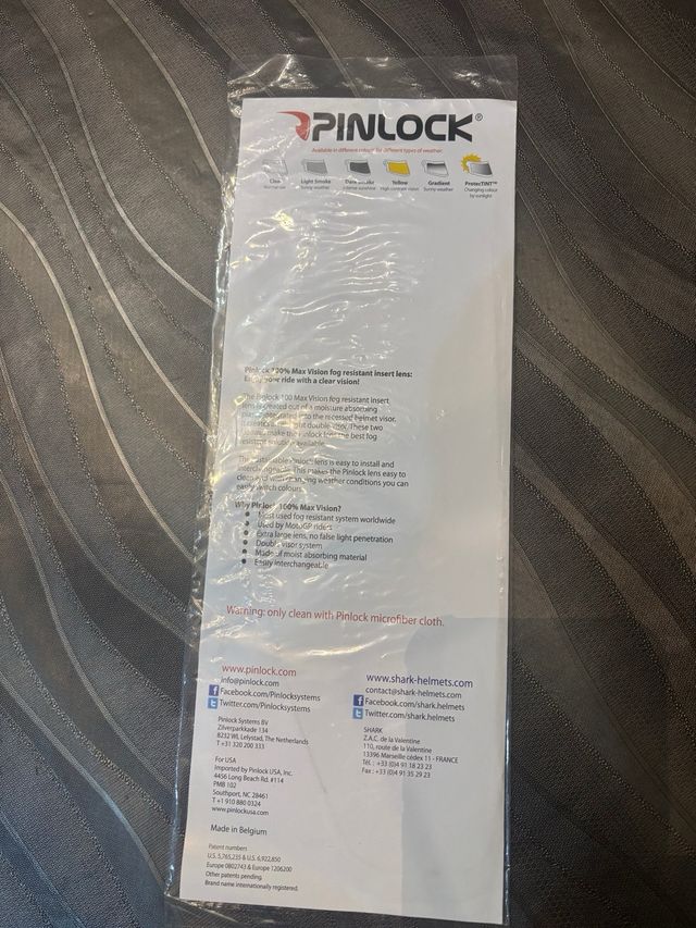 Pinlock VZ 100 MVX para Shark Helmets