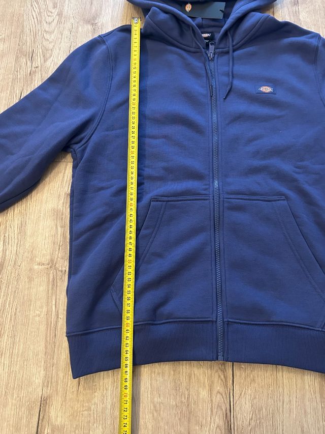 Felpa Dickies Oakport Zip Hoodie M Blu