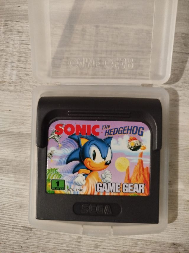 Pack cartuchos Game Gear Sonic + G-LOC Air Battle