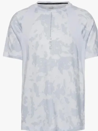 Camiseta Puma Unisex Gris y Blanca