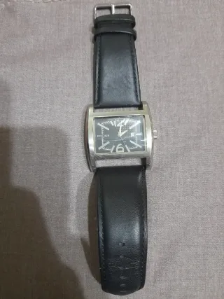 Reloj Police Hombre Negro y Plateado