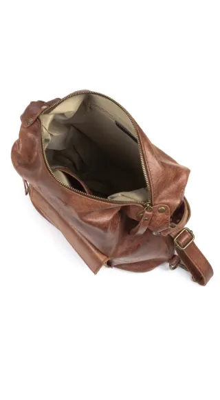 Bolso mochila - Piel auténtica Gamuza