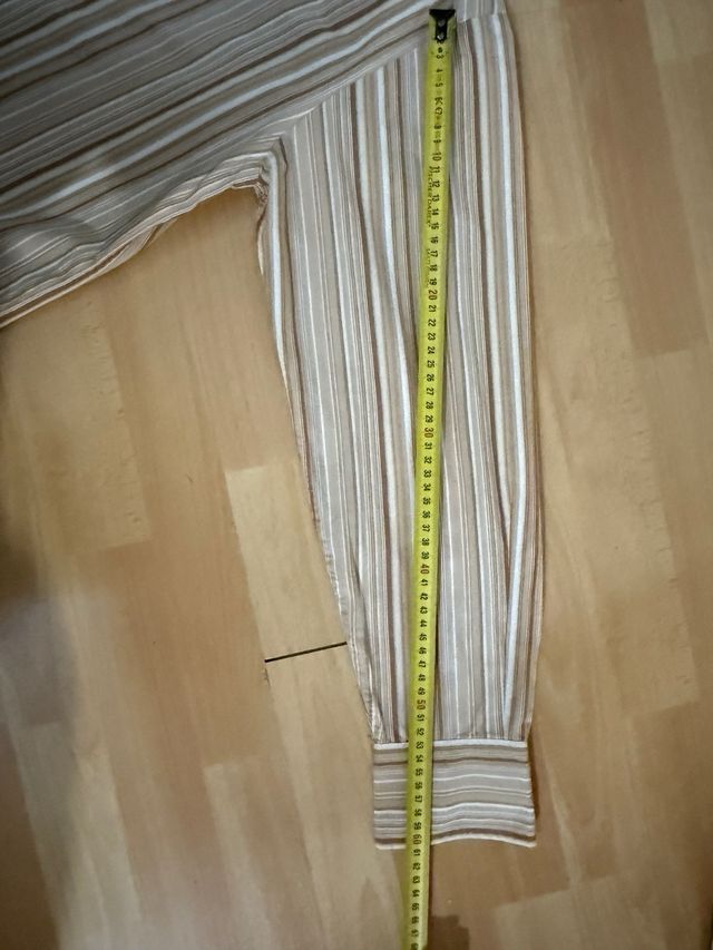 Camisa Tommy Hilfiger Rayas Beige y Marrón