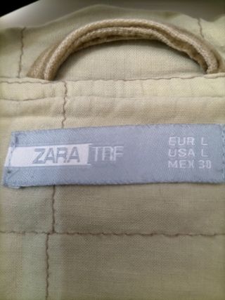 Parka de pana beige mujer