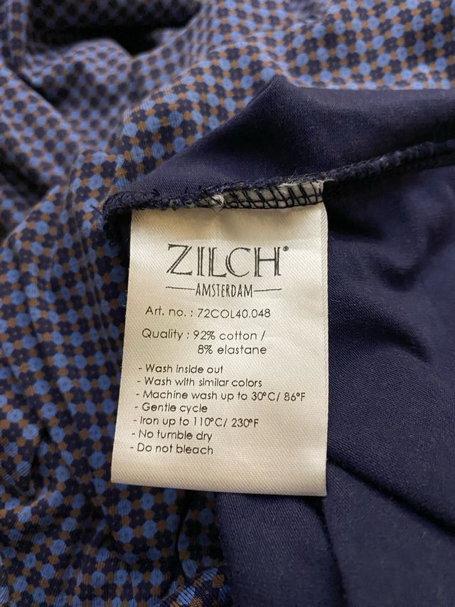 Vestido azul estampado