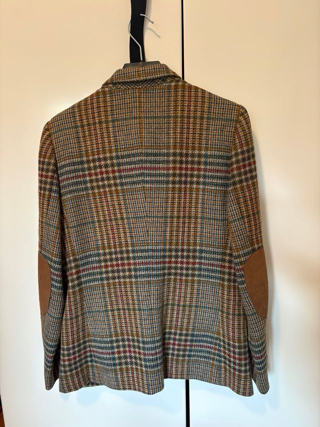 Chaqueta Mujer Burberrys cuadros y coderas.