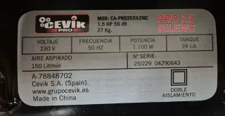 Se alquila compresor de aire