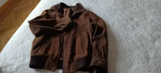 Cazadora Ante Vintage Mujer Marrón