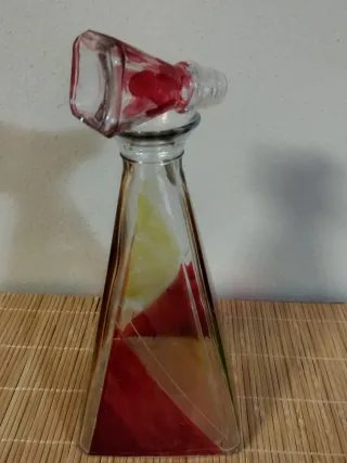 Ampolla decorativa in vetro colorata