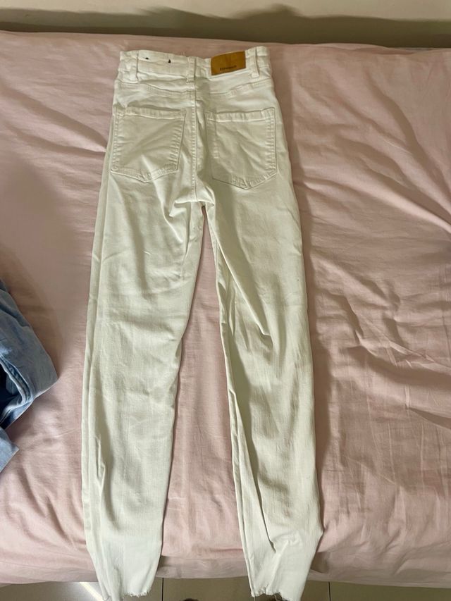 Pantalón vaquero skinny blanco