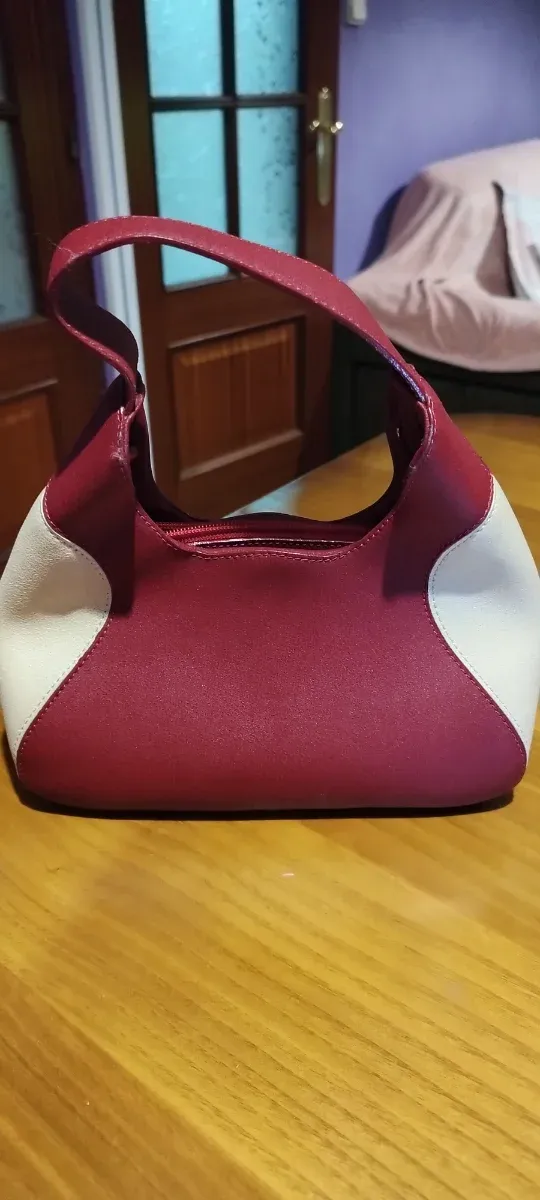 Bolso Francesco Biasia Rojo y Blanco