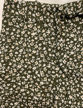 Falda Zara floral verde