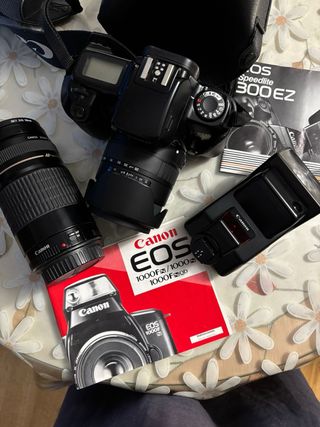 Canon EOS 1000F Kit Cámara + Flash