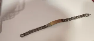 Pulsera esclava plateada