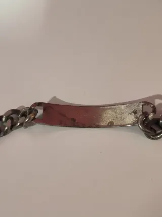 Pulsera esclava plateada