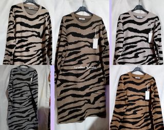 Vestido estampado cebra