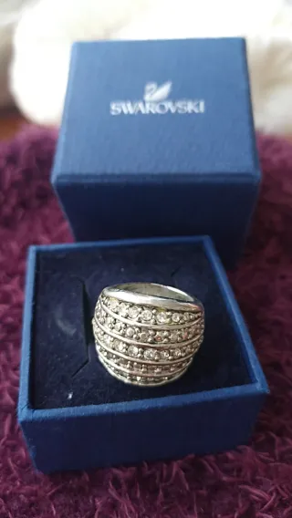 Anillo Swarovski Plata