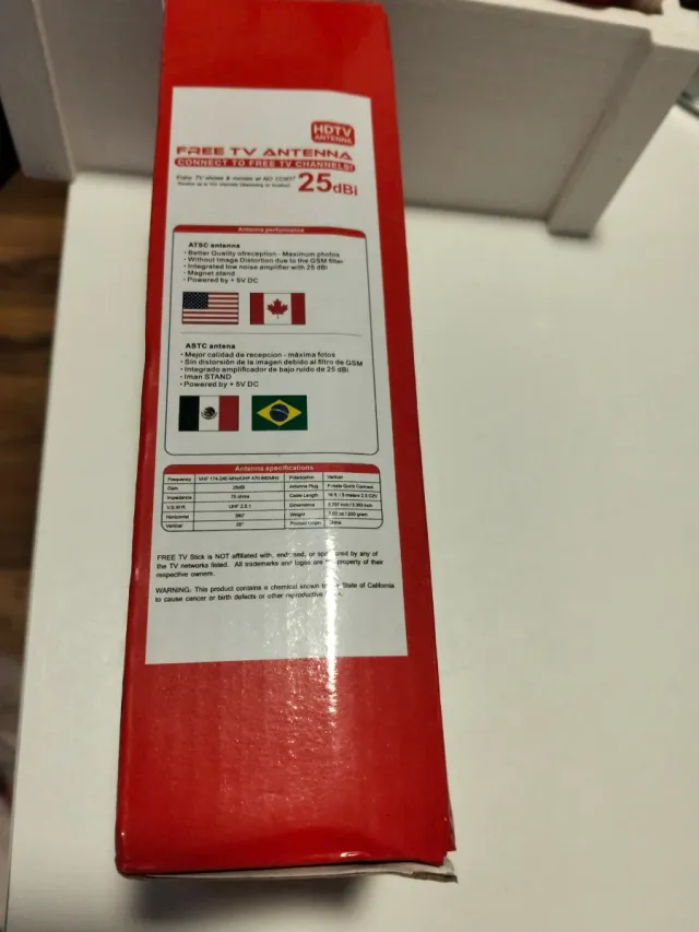 Antena HDTV Digital Interior 25dBi Nueva