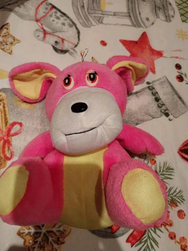 Peluche cagnolino rosa