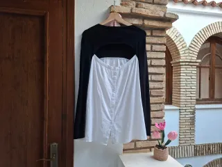 Blusa combinada Zara