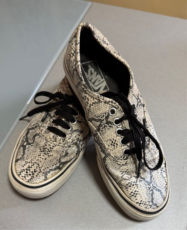 Zapatillas Vans estampado serpiente para mujer
