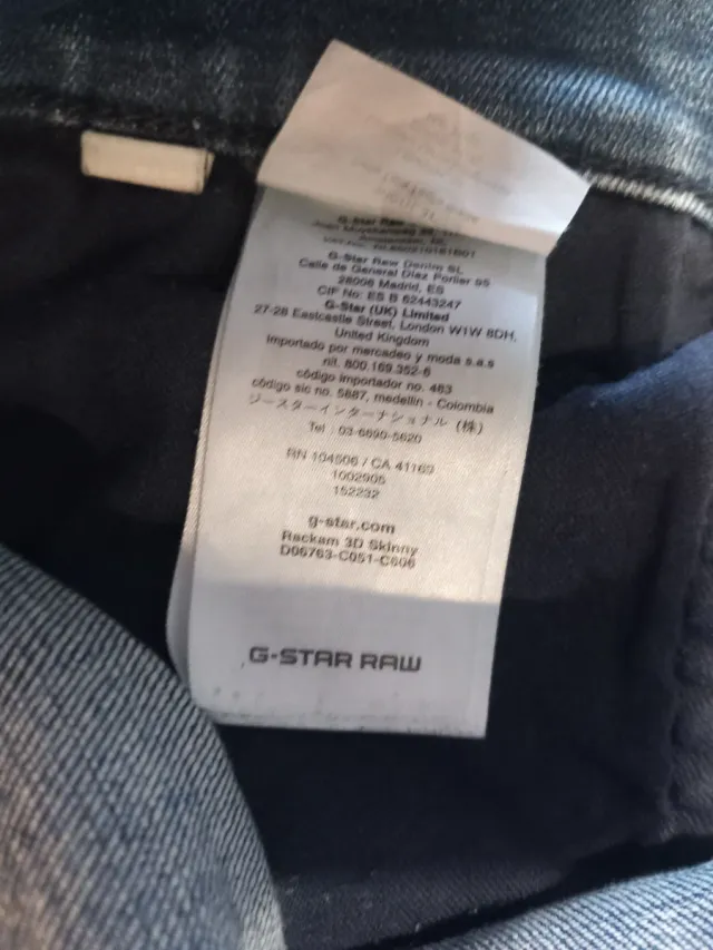 Vaqueros G-Star Rackam 3D Skinny talla 31-32