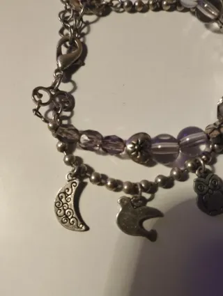 Pulsera Acero con Charms