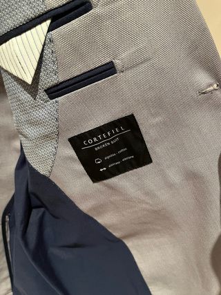 Americana Cortefiel Hombre Azul Claro Talla 50