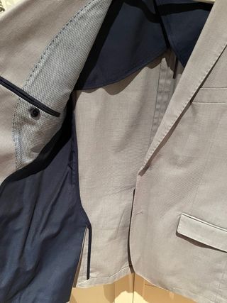 Americana Cortefiel Hombre Azul Claro Talla 50