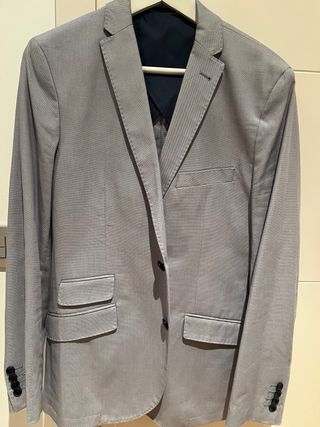 Americana Cortefiel Hombre Azul Claro Talla 50