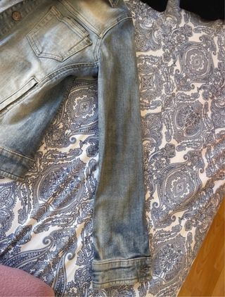 Cazadora tejana azul talla S