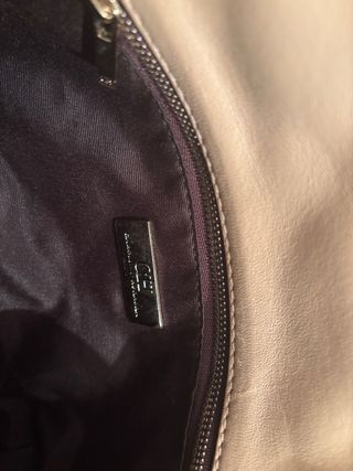 Bolso Carolina Herrera Beige Piel Acolchado