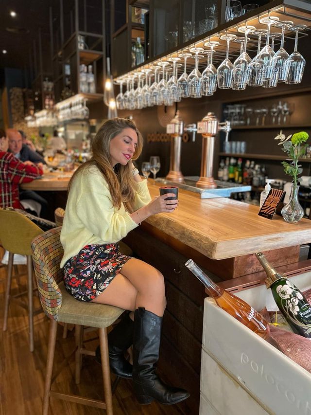 Minifalda estampada colores tendencia