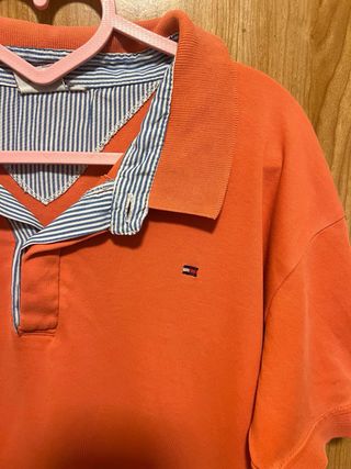 Camisa Polo Tommy Hilfiger Coral Rayas