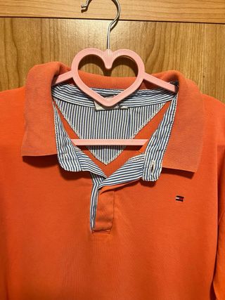 Camisa Polo Tommy Hilfiger Coral Rayas