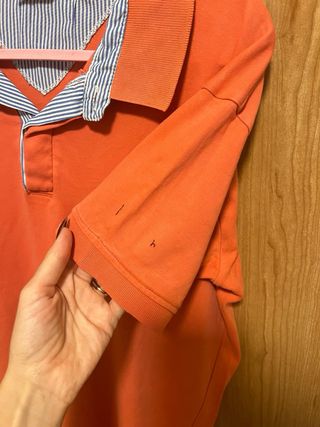 Camisa Polo Tommy Hilfiger Coral Rayas