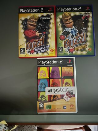PlayStation 2 Juegos Buzz y Singstar