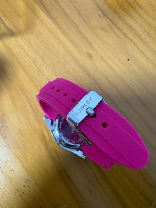 Reloj Nowley niña rosa y plateado