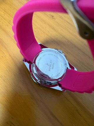 Reloj Nowley niña rosa y plateado