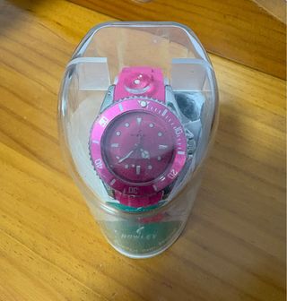 Reloj Nowley niña rosa y plateado