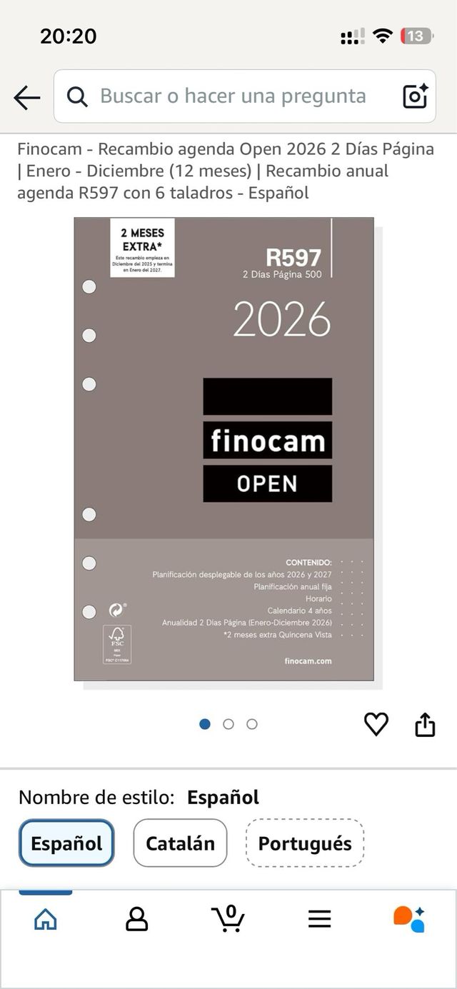 Agenda Finocam PIEL. NUEVA