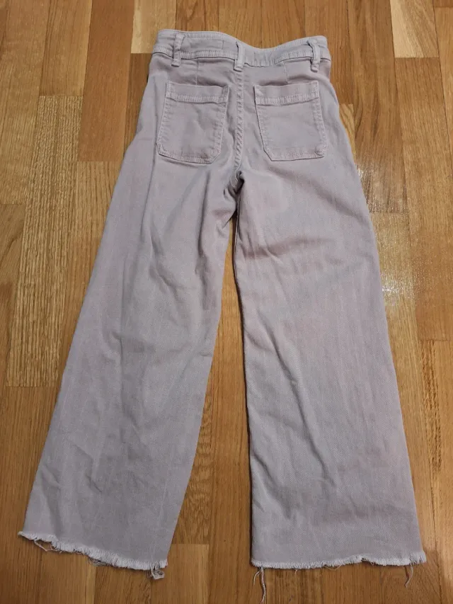 Vaqueros Zara anchos morados