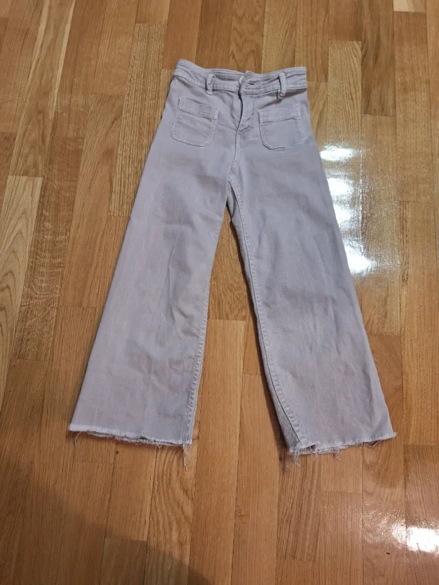 Vaqueros Zara anchos morados