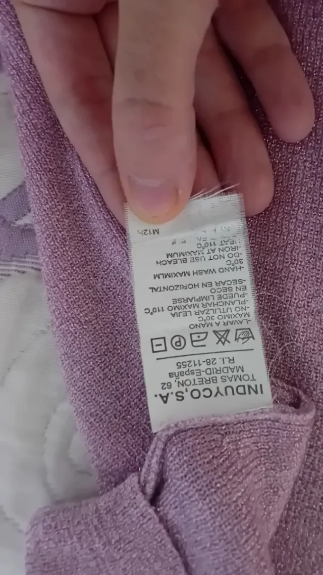 Blusa Tintoreto Rosa y Plateada Talla XS