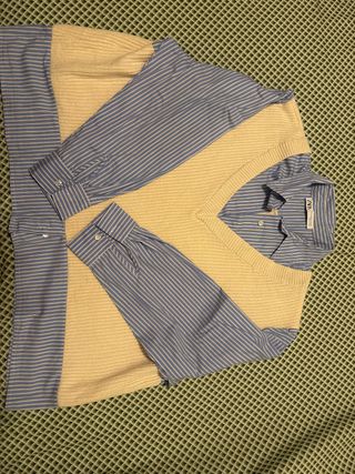 Camisa efecto chaleco Zara Talla M