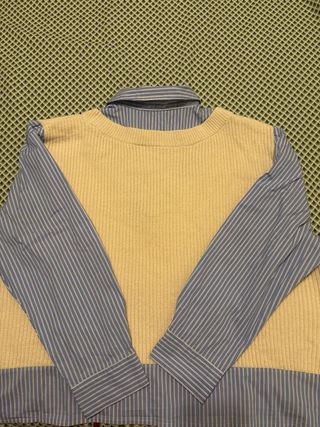 Camisa efecto chaleco Zara Talla M