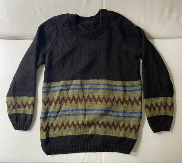 Jersey lana tejido a mano