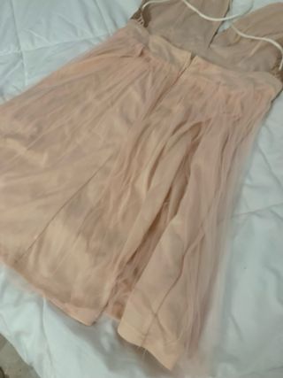 Vestido fiesta rosa lentejuelas