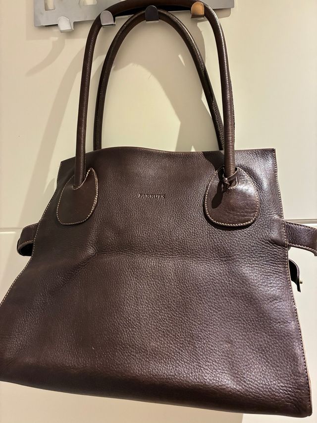 Bolso de piel Farrutx marrón Sin estrenar.